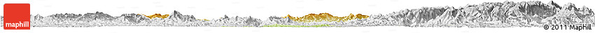 Physical Horizon Map of Tongdao, lighten, desaturated