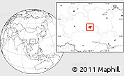 Blank Location Map of Tongdao