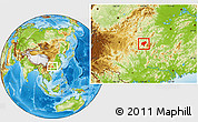 Physical Location Map of Tongdao