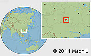 Savanna Style Location Map of Tongdao