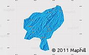Political Map of Tongdao, cropped outside