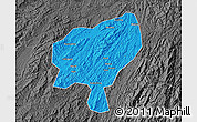 Political Map of Tongdao, darken, desaturated