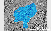 Political Map of Tongdao, desaturated