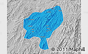 Political Map of Tongdao, lighten, desaturated