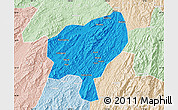 Political Map of Tongdao, lighten