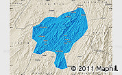Political Map of Tongdao, shaded relief outside