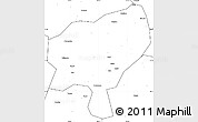 Blank Simple Map of Tongdao