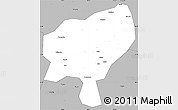 Gray Simple Map of Tongdao