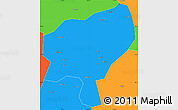 Political Simple Map of Tongdao