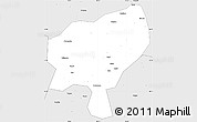 Silver Style Simple Map of Tongdao