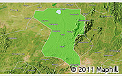 Political 3D Map of Wangcheng, satellite outside