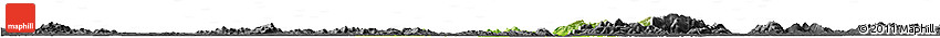 Physical Horizon Map of Wangcheng, darken, desaturated