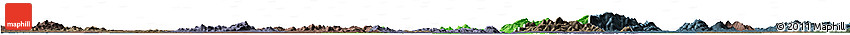 Political Horizon Map of Wangcheng, darken, semi-desaturated