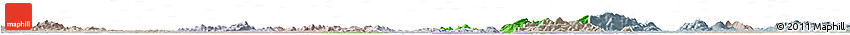 Political Horizon Map of Wangcheng, lighten, semi-desaturated