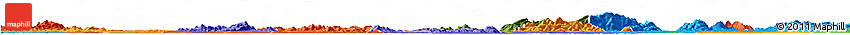 Satellite Horizon Map of Wangcheng, political outside
