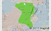 Political Map of Wangcheng, lighten, semi-desaturated