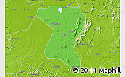 Political Map of Wangcheng, physical outside