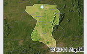 Satellite Map of Wangcheng, darken