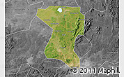 Satellite Map of Wangcheng, desaturated
