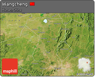 Satellite Map of Wangcheng