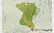 Satellite Map of Wangcheng, lighten