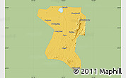 Savanna Style Map of Wangcheng, single color outside