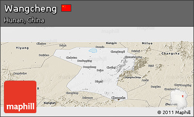 Classic Style Panoramic Map of Wangcheng