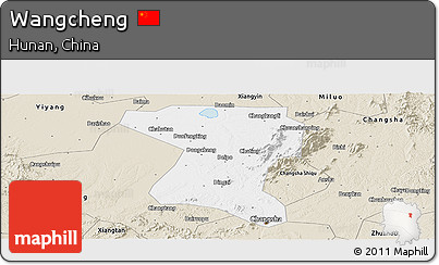 Classic Style Panoramic Map of Wangcheng