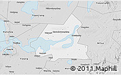 Silver Style 3D Map of Xiangyin