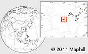 Blank Location Map of Xiangyin