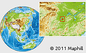 Physical Location Map of Xiangyin