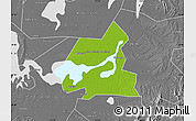 Physical Map of Xiangyin, desaturated