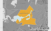 Political Map of Xiangyin, desaturated