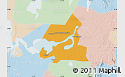 Political Map of Xiangyin, lighten