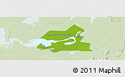 Physical Panoramic Map of Xiangyin, lighten