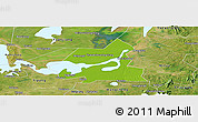 Physical Panoramic Map of Xiangyin, satellite outside