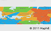 Political Panoramic Map of Xiangyin