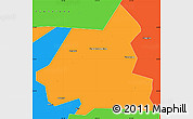 Political Simple Map of Xiangyin
