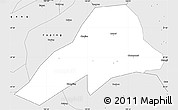 Silver Style Simple Map of Xinhuang