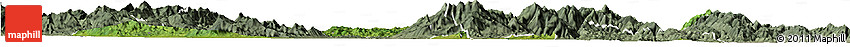 Satellite Horizon Map of Xinning, semi-desaturated