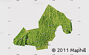 Satellite Map of Xinning, cropped outside