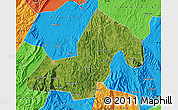 Satellite Map of Xinning, political outside