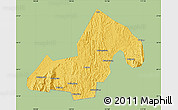Savanna Style Map of Xinning, single color outside