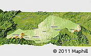 Physical Panoramic Map of Xinning, satellite outside
