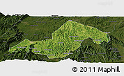 Satellite Panoramic Map of Xinning, darken