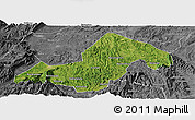 Satellite Panoramic Map of Xinning, desaturated
