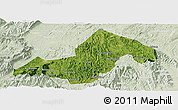 Satellite Panoramic Map of Xinning, lighten
