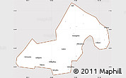 Classic Style Simple Map of Xinning, cropped outside