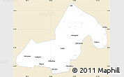 Classic Style Simple Map of Xinning, single color outside