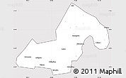 Silver Style Simple Map of Xinning, cropped outside